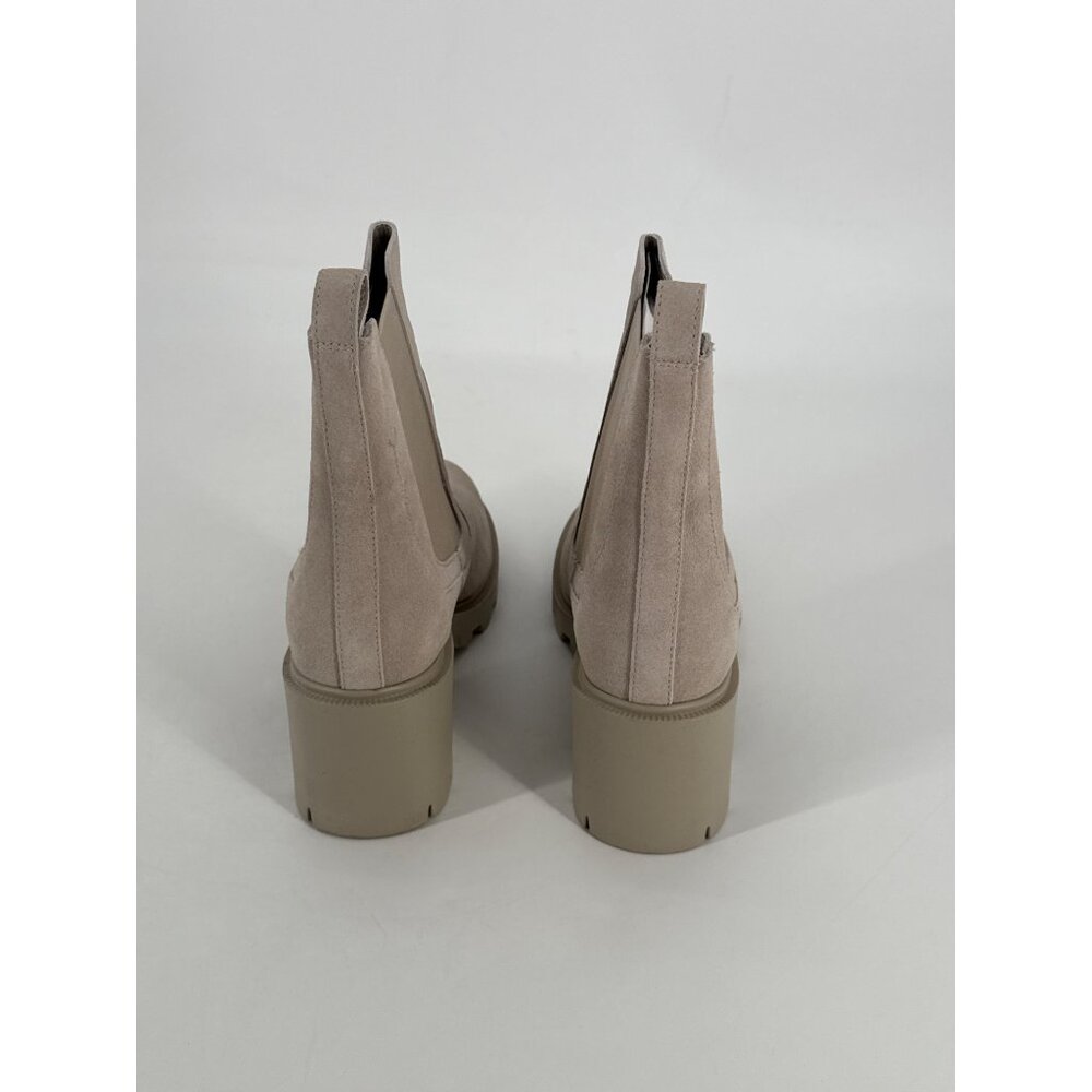 Lisa Vicky Womens Boot Jolt Chelsea Beige Split Suede Size 9.5 - Picture 7 of 10